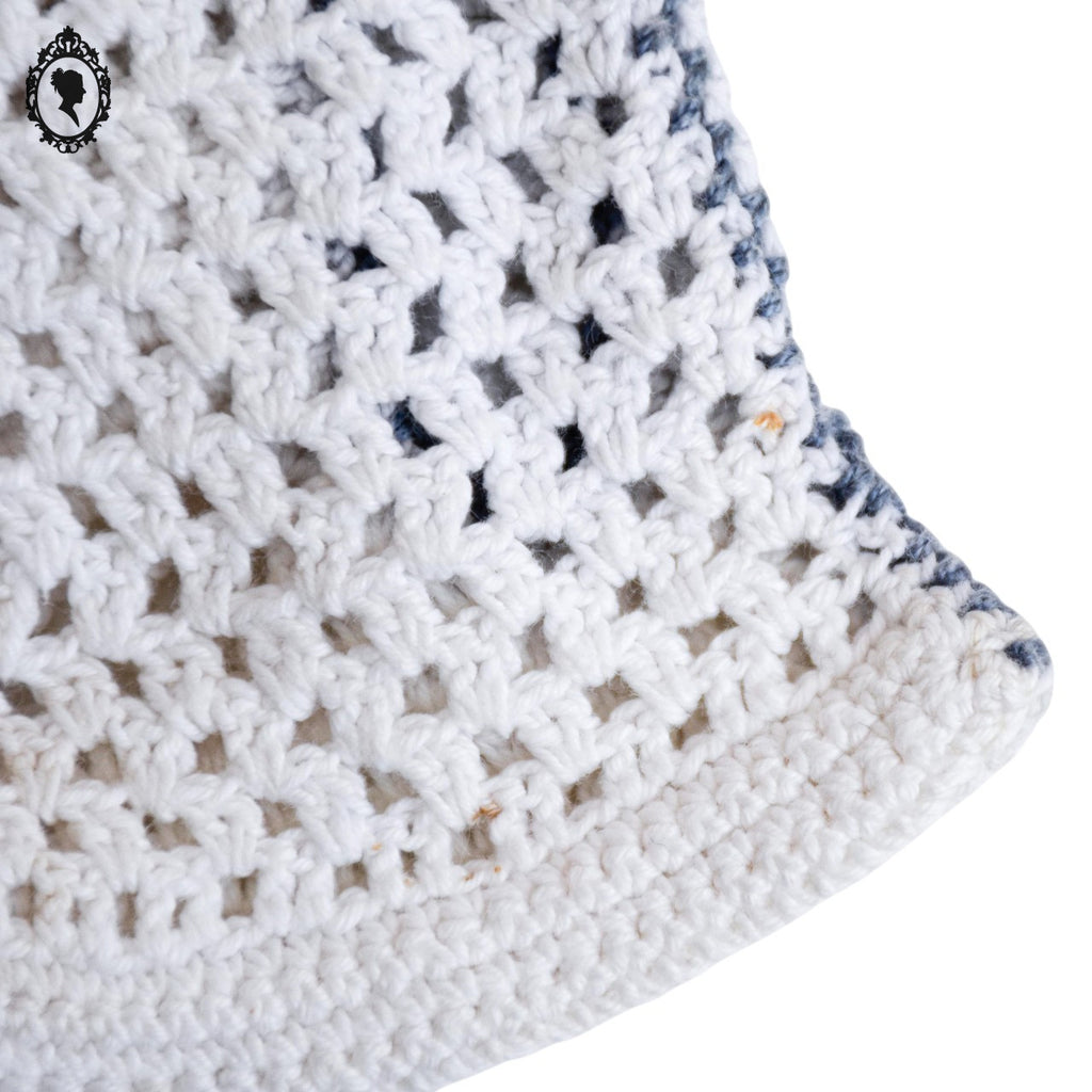Gants blancs coton épais femme crochet ajouré T 6 12 - 6,5