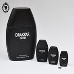 Lot 4 flacons factice géant à petit vides en cascade Parfum Drakkar noir de Guy Laroche objet de collection de Vitrine parfumerie