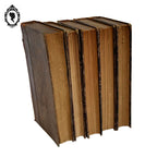 Lot 5 livres anciens romans cartonnés effet cuir début XX ième