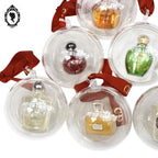Lot 6 miniatures collection de parfum Christian Dior boules sapin CD