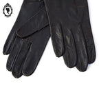 Magnifiques gants femme cuir souple noir T 6 1/2 - 6,5 vintages et neufs