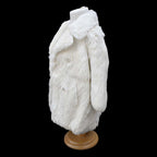 Manteau fourrure en lapin blanc enfant collection vintage ancien