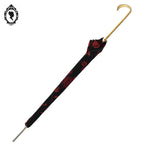 Parapluie fleuri rouge noir Nail Europ collection vintage
