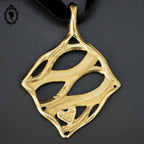 Pendentif Lanvin Paris doré bijoux vintage