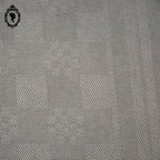 Service 10 serviettes de table anciennes damassées gris anthracite sans monogramme