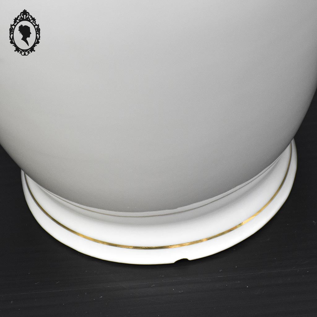Service 12 tasses à café ou thé pot théière sucrier porcelaine S.E.R. Sélection France blanc doré