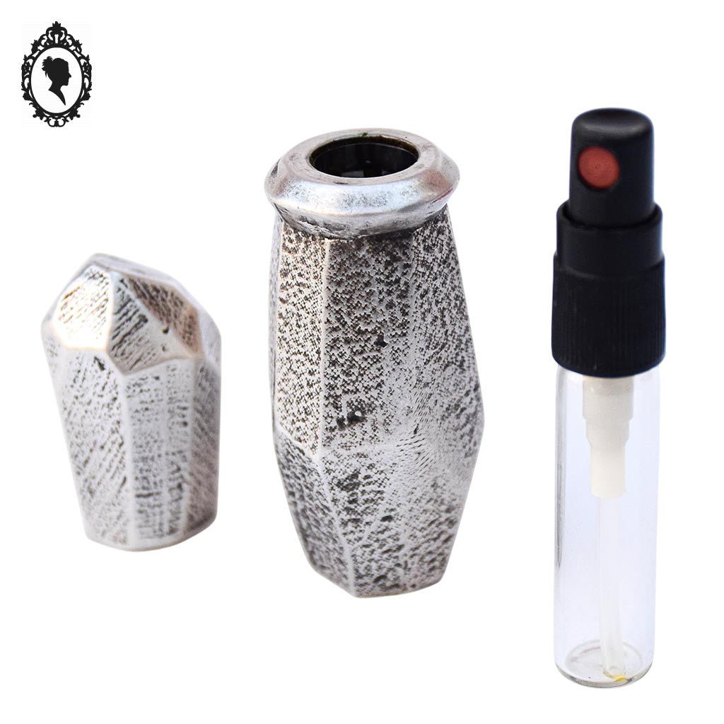 Vaporisateur de sac métal gris moderniste vintage