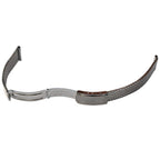 Bracelet de montre maille métallique argenté stainless steel vintage neuf attache 18 mm