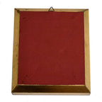 Petit cadre doré à la feuille d’or – Portrait de femme – 15,2 × 13,2 cm