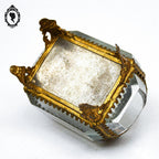 Boite à bijoux coffret 5 verres biseautés Napoléon III ancienne