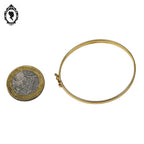 Bracelet bébé enfant jonc ovale ouvrant en or jaune avec poinçons