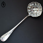 Cuillère à sucre saupoudreuse ou couvert ajouré en métal argent Christofle
