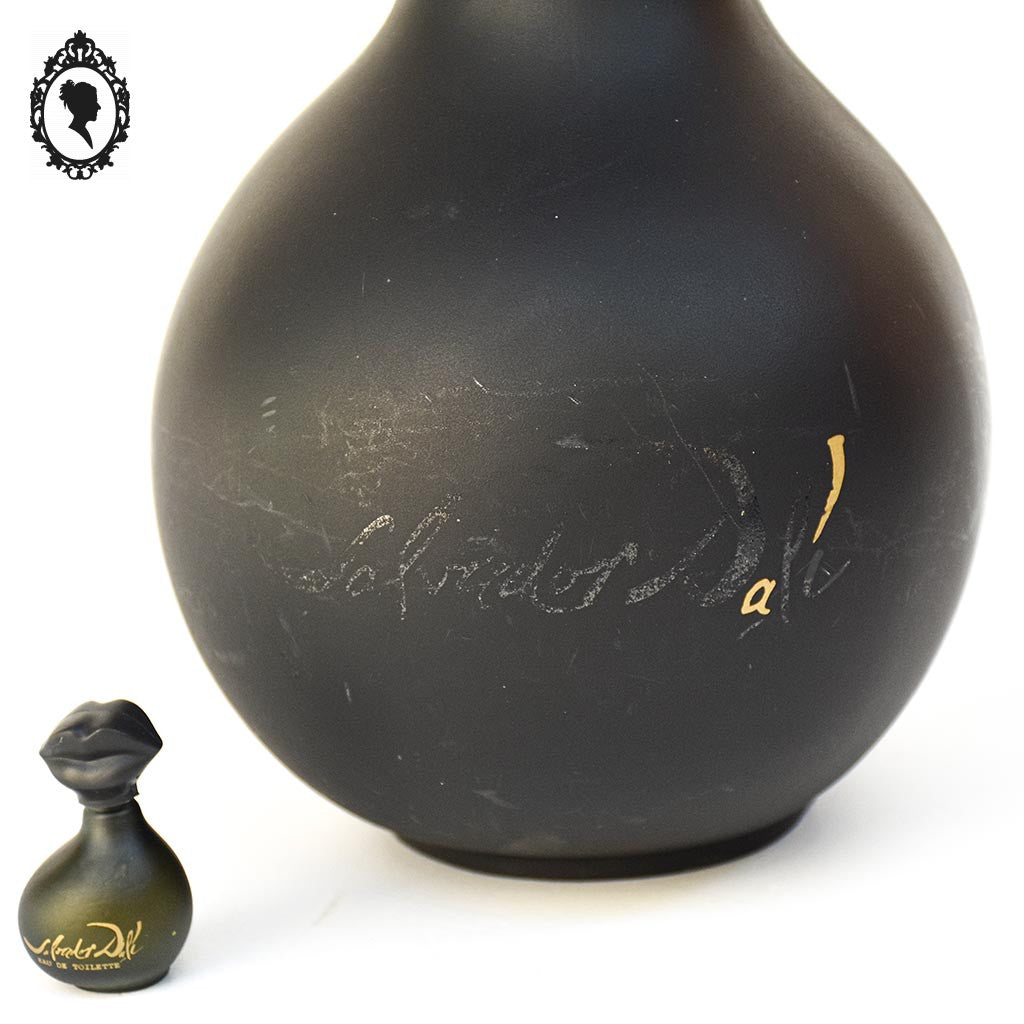 Factice géant de parfum homme Salvador Dali bouche vide H 32 cm objet de collection de Vitrine parfumerie PLV