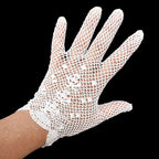 Gants blanc femme crochet ajouré T 6 12 - 6,5