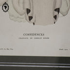 Gravure Art Déco Confidences Chapeau Camille Roger 1922 planche 22 Valentine J. Hugo