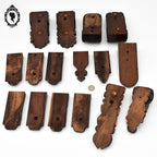 Lot 16 ornementations sculptures boiseries déco de meubles bois ancien