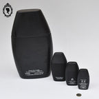 Lot 4 flacons factice géant à petit vides en cascade Parfum Drakkar noir de Guy Laroche objet de collection de Vitrine parfumerie