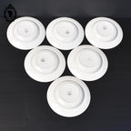 Lot 6 assiettes creuses fleur rose bleue LOT Digoin Sarreguemines vintage
