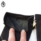 Magnifiques gants femme cuir souple noir T 6 1/2 - 6,5 vintages et neufs