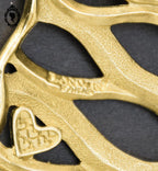 Pendentif Lanvin Paris doré bijoux vintage