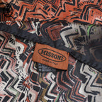 Superbe foulard soie collection Missoni Italie polychrome vintage