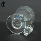 Très élégante carafe forme amphore en verre Laura Lys vintage et chic