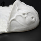 Bénitier Christ Art nouveau en porcelaine blanc HB Choisy ancien