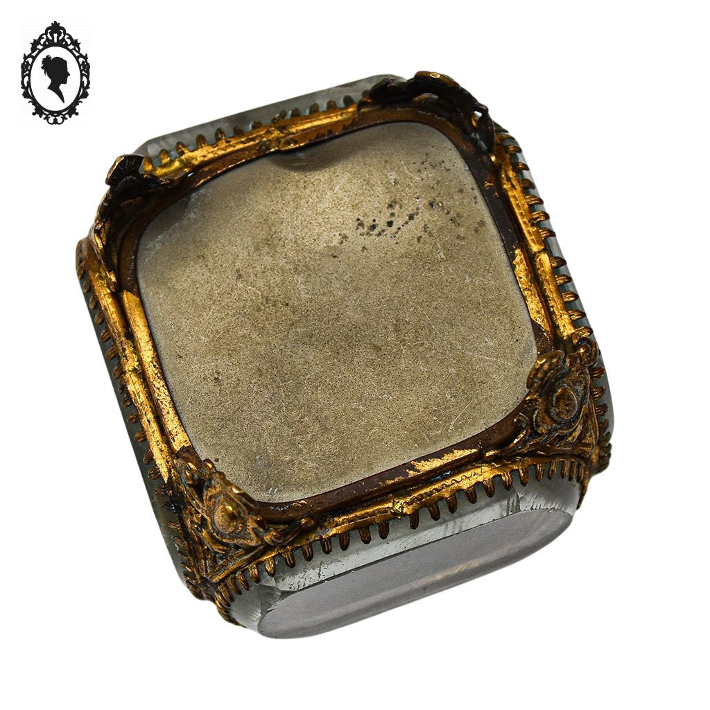 Boite à bijoux coffret 5 verres biseautés Napoléon III Le Caire ancien