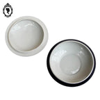 Bonbonnière signée Tharaud Limoges boîte porcelaine bleue anges blancs