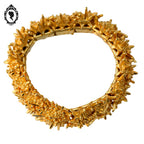 Bracelet jonc manchette articulé soleil doré Boucher vintage
