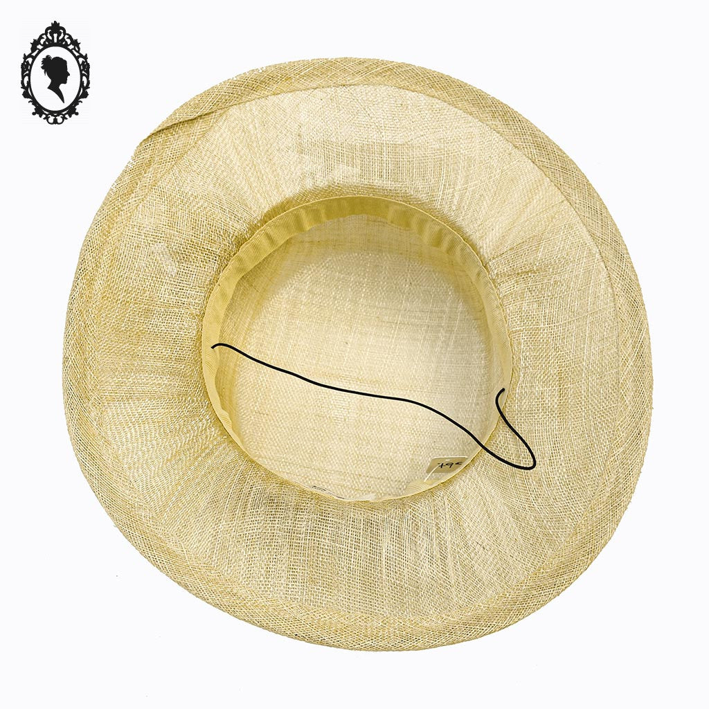 Chic chapeau femme fille cérémonie beige Joa Nell NEUF 54 cm Taille S Neuf