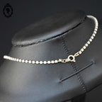 Chic collier de princesse strass faux diamants métal gris vintage