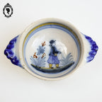 Lot 2 bols Quimper personnages anciens vintage