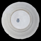 Lot 3 assiettes à dessert parlantes beige noir opaque de Sarreguemines anciennes