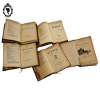 Lot 5 livres anciens romans cartonnés effet cuir début XX ième