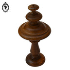 Lot 5 ornementations toupies embrasses bois ornement meuble ancien