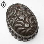 Moule à gâteaux cake en fer blanc gris ovale ancien