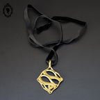 Pendentif Lanvin Paris doré bijoux vintage