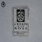 Pichet cruche L’étain à la Rose en grès gris bleu vintage
