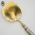 Service de couverts à fraise argent fourré vermeil doré ancien