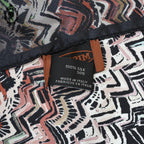 Superbe foulard soie collection Missoni Italie polychrome vintage