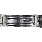 Bracelet de montre maille métallique argenté stainless steel vintage neuf attache 18 mm