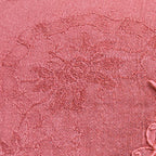 Service de table ancien damassé terracotta – Nappe et 10 serviettes monogrammes BG coton et lin