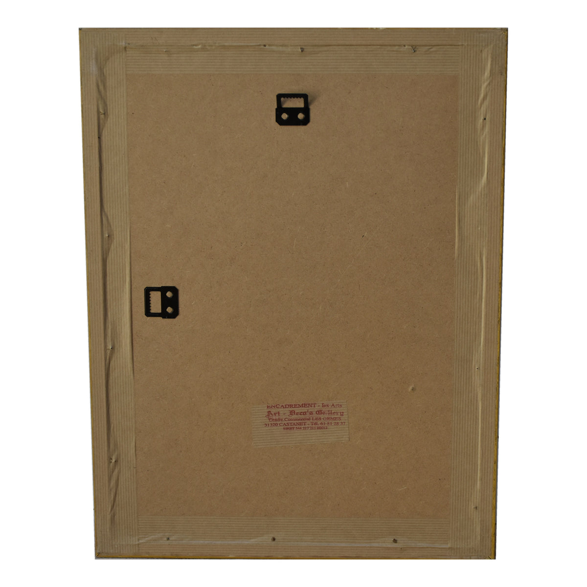 Tableau sur papyrus à décor égyptien, encadré doré