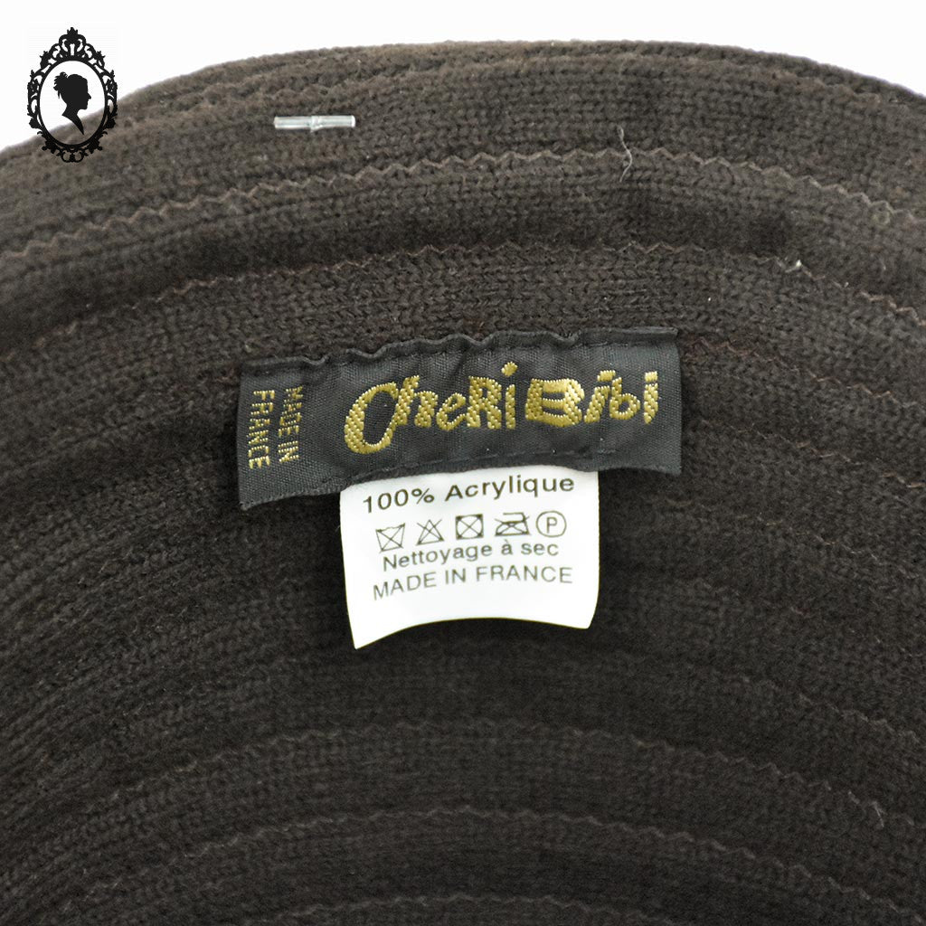 Chapeau marron hiver bonnet forme cloche pour femme NEUF S 55 cm