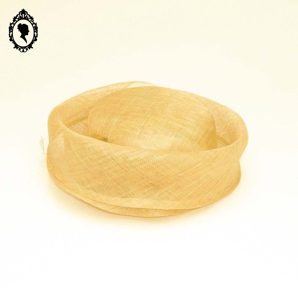 Chic Chapeau femme cérémonie beige clair naturel Joa Nell en sisal NEUF Taille S