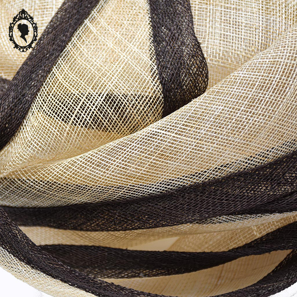 Chic Chapeau femme cérémonie beige marron JOA NELL sisal paille NEUF Taille M ou 56 cm