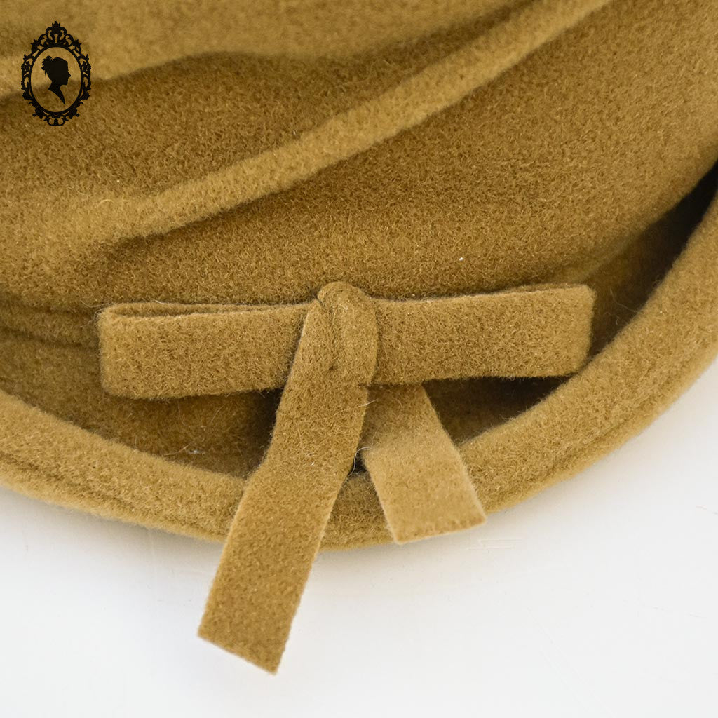 Chic Chapeau femme polaire beige camel forme cloche NEUF Taille S M 55 - 56 cm