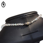 Élégant collier en cristal aurore boréale en cascade bijou ancien vintage