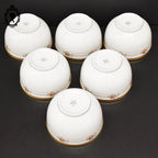 Lot 6 bols W Winterling Kirchenlamitz Germany Bavaria fleuri or vintage ancien